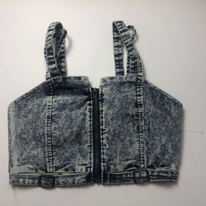 Denim crop top